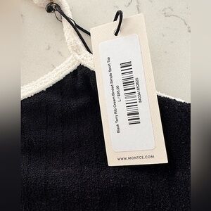 Montce x Olivia Culpo bikini black and white trim